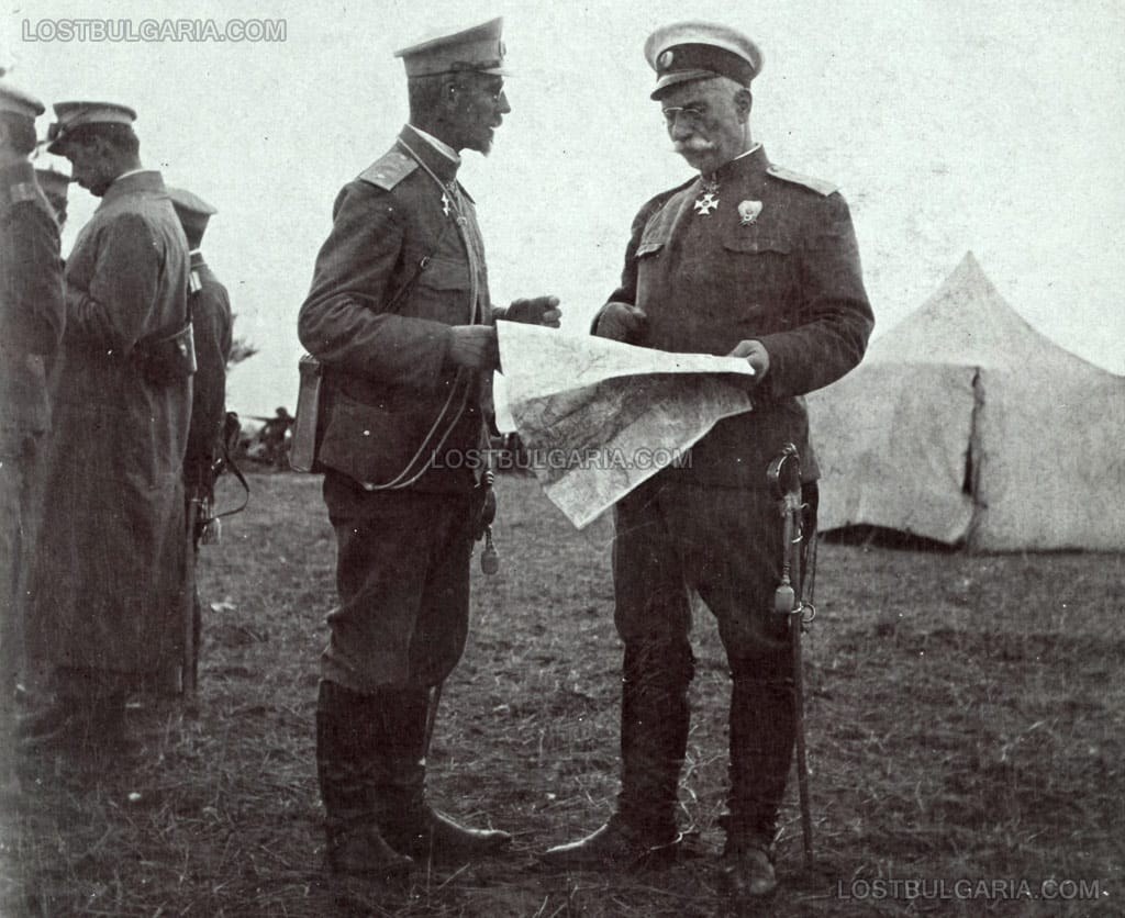 Генерал Иван Сарафов докладва на генерал Васил Кутинчев, 1913 г.