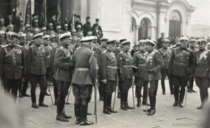 Празник на войската, 6 май 1936 г. - ген. Кутинчев с царя и генералите